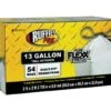 Ruffies Pro 13 Gal Tall Kitchen Bags Drawstring 54 Pk 0.9 Mil