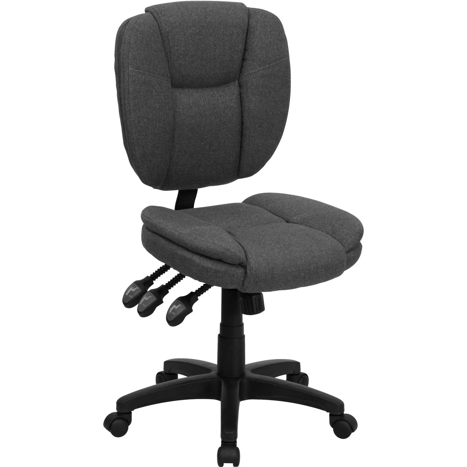 Flash Furniture Gray Fabric Office Chair 1 Flash Furniture Gray Fabric Office Chair