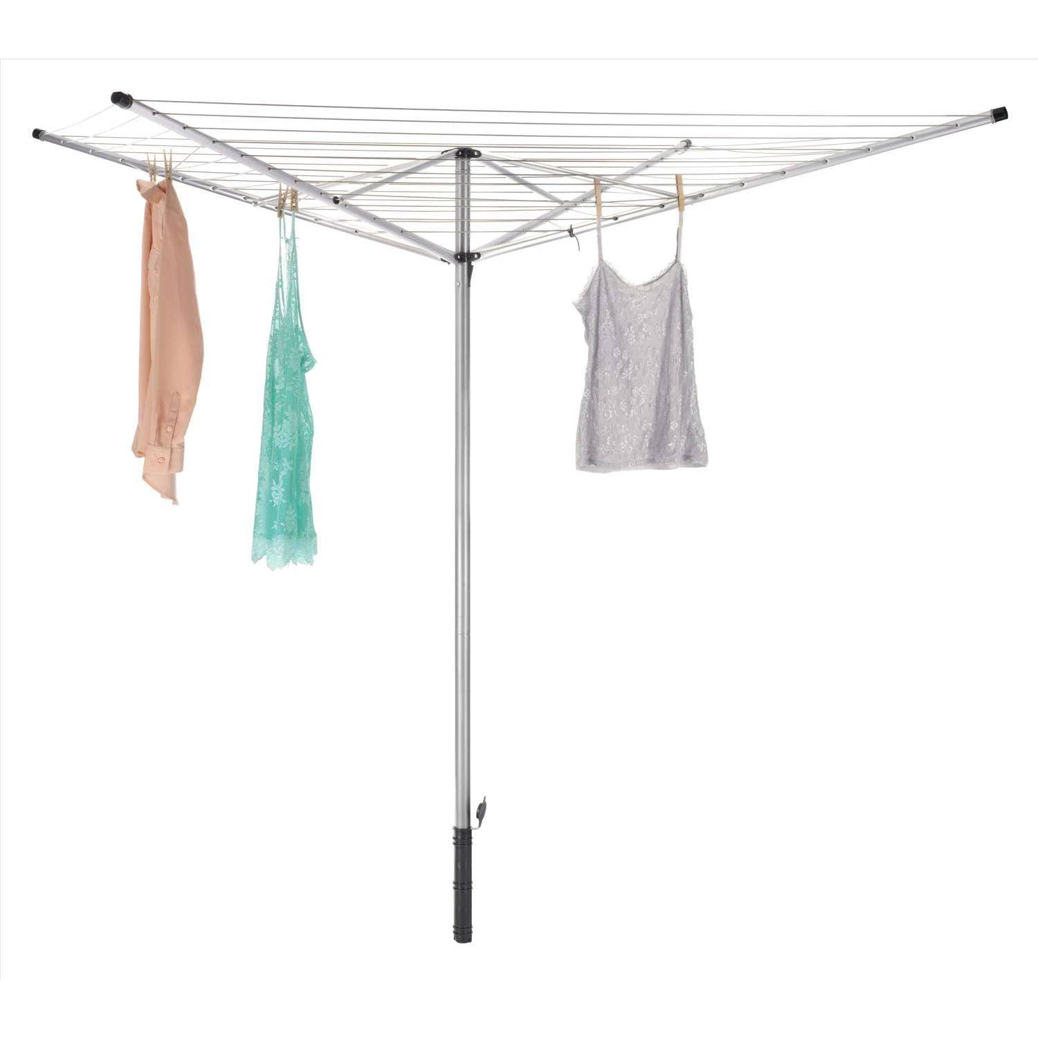 Whitmor 77 In. H X 74.2 In. W X 74.2 In. D Aluminum Clothes Drying Rack 3 Whitmor 77 In. H X 74.2 In. W X 74.2 In. D Aluminum Clothes Drying Rack - Image 3