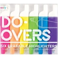 OOLY Do-Overs Assorted Chisel Tip Highlighter 6 Pk