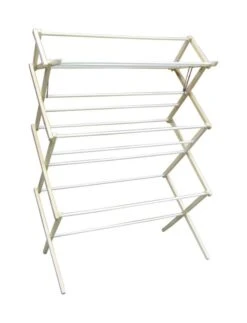 Madison Mill 51.5 In. H X 35.5 In. W X 16 In. D Wood Accordian Collapsible Clothes Drying Rack