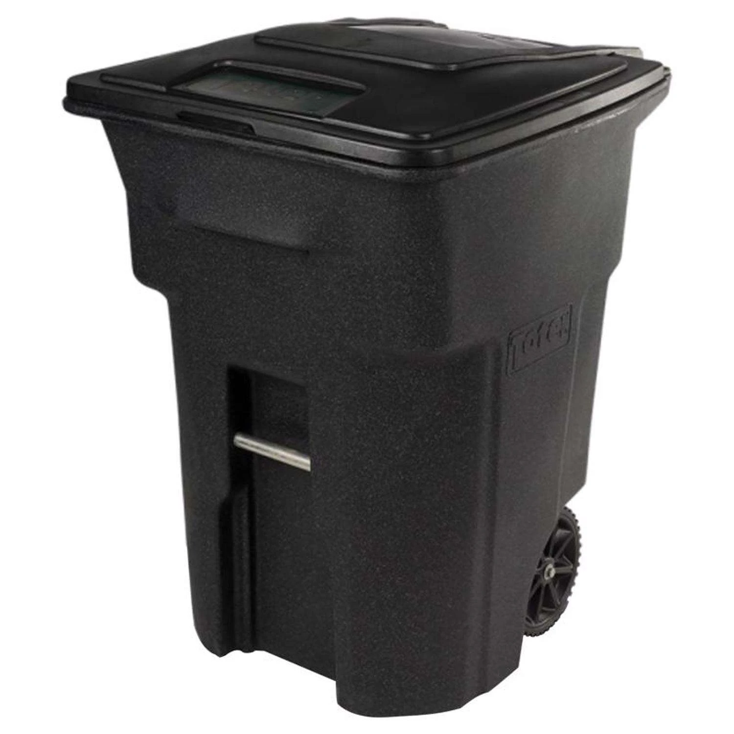 Toter 48 Gal Black Polyethylene Wheeled Garbage Can Lid Included 1 Toter 48 Gal Black Polyethylene Wheeled Garbage Can Lid Included