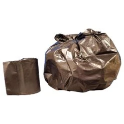 Noramco 30 Gal Trash Can Liners Handle Tie 250 Pk 0.6 Mil