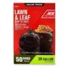 Ace 39 Gal Lawn & Leaf Bags Flap Tie 50 Pk