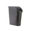 Rubbermaid 6.4 Gal Black Resin Under Counter Wastebasket