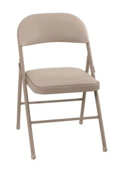 Cosco Antique Sand Vinyl Folding Chair 1 Pk