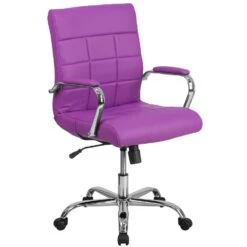 Flash Furniture Purple Vinyl Office Chair