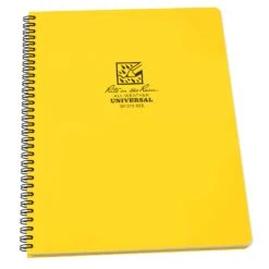 Rite In The Rain 8.5 In. W X 11.25 In. L Wire-O Yellow All-Weather Notebook