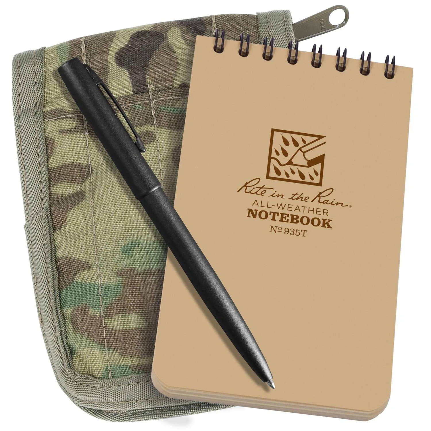 Rite In The Rain 3 In. W X 5 In. L Top-Spiral Tan All-Weather Notebook Kit 1 Rite In The Rain 3 In. W X 5 In. L Top-Spiral Tan All-Weather Notebook Kit