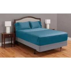 MyPillow Giza Dreams King Lake Blue Cotton Bed Sheet Set