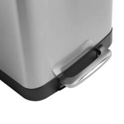 Honey-Can-Do 13 Gal Black/Silver Stainless Steel Square Trash Can -Oolys Shop 8eda4cdd a3b9 4e49 9a2f d7b271d977aa