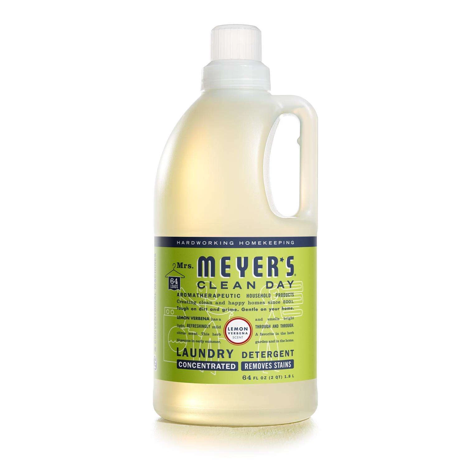 Mrs. Meyer's Clean Day Lemon Verbena Scent Laundry Detergent Liquid 64 Oz 1 Pk 1 Mrs. Meyer's Clean Day Lemon Verbena Scent Laundry Detergent Liquid 64 Oz 1 Pk