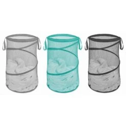 Whitmor Assorted Mesh Fabric Collapsible Laundry Hamper