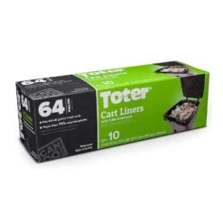 Toter 64 Gal Cart Liner Quick Tie 10 Pk 1.1 Mil