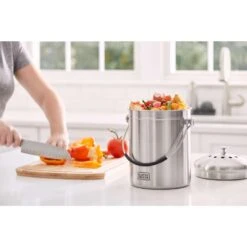 Black & Decker Black+Decker 166 Oz Silver Stainless Steel Compost Keeper 14 Black & Decker Black+Decker 166 Oz Silver Stainless Steel Compost Keeper -Oolys Shop 961e3ef9 5c12 4ee6 9238 7426fe2be5b0