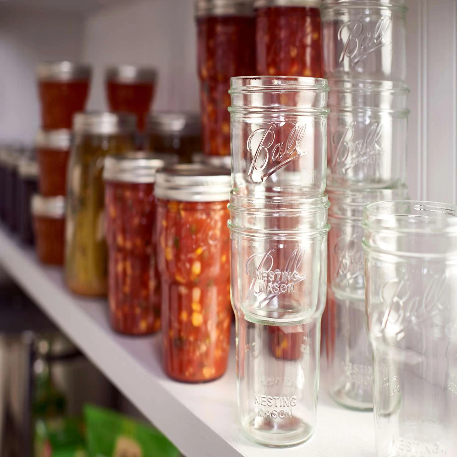 Ball Wide Mouth Nesting Jar 16 Oz 4 Pk 3 Ball Wide Mouth Nesting Jar 16 Oz 4 Pk - Image 3