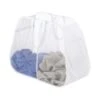 Whitmor Pop N' Fold White Duramesh Nylon Hamper