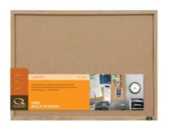 Quartet 17 In. H X 23 In. W Screw-Mounted Bulletin Board