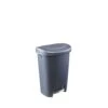 Rubbermaid Premium 13 Gal Gray Resin Step-On Trash Can