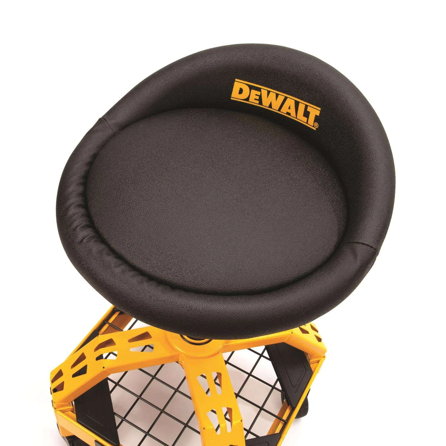DeWalt Black Vinyl / Foam Swivel Adjustable Shop Stool 3 DeWalt Black Vinyl / Foam Swivel Adjustable Shop Stool - Image 3