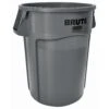 Rubbermaid Brute 44 Gal Gray Plastic Garbage Can