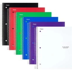 Five Star 8.5 In. W X 11 In. L Spiral Assorted Notebook