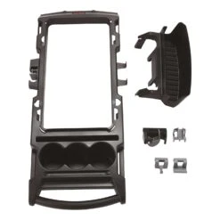 Rubbermaid Slim Jim 23 Gal Black Resin Garbage Can Caddy