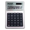 Victor Tuffcalc Silver 12 Digit Solar Powered Washable Scientific Calculator