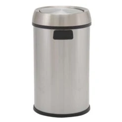 Household Essentials Napa 17 Gal Silver Stainless Steel Swing Cover Commercial Wastebasket -Oolys Shop a689c4a8 e775 4277 b68e 6fe32a5c34cf