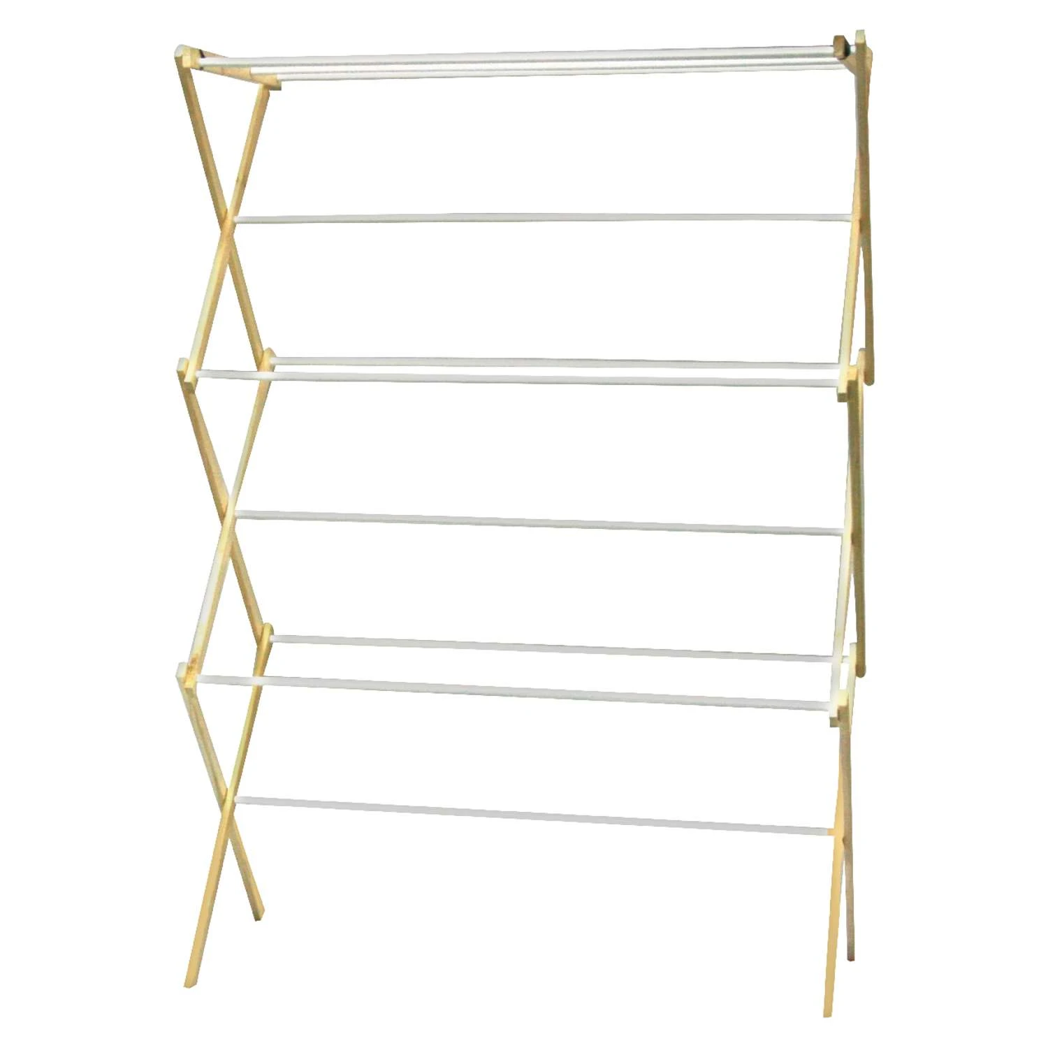 Madison Mill 42.5 In. H X 29.5 In. W X 14 In. D Wood Accordian Collapsible Clothes Drying Rack 1 Madison Mill 42.5 In. H X 29.5 In. W X 14 In. D Wood Accordian Collapsible Clothes Drying Rack