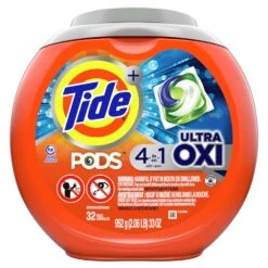 Tide Ultra Oxi Original Scent Laundry Detergent Pod 32 Pk