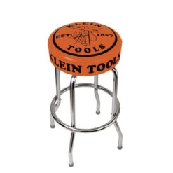 Klein Tools Orange Vinyl Swivel Barstool
