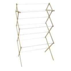 Madison Mill 52.5 In. H X 29.5 In. W X 18.25 In. D Wood Accordian Collapsible Clothes Drying Rack