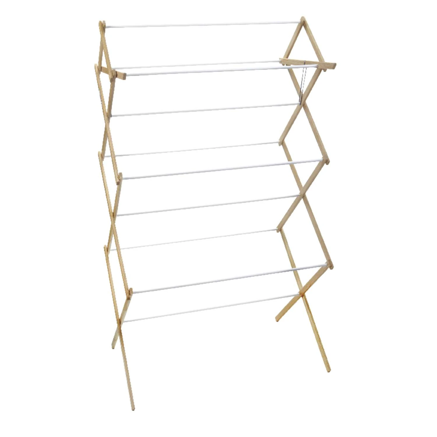 Madison Mill 52.5 In. H X 29.5 In. W X 18.25 In. D Wood Accordian Collapsible Clothes Drying Rack 1 Madison Mill 52.5 In. H X 29.5 In. W X 18.25 In. D Wood Accordian Collapsible Clothes Drying Rack