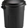 Rubbermaid Roughneck 20 Gal Black Plastic Garbage Can Lid Included
