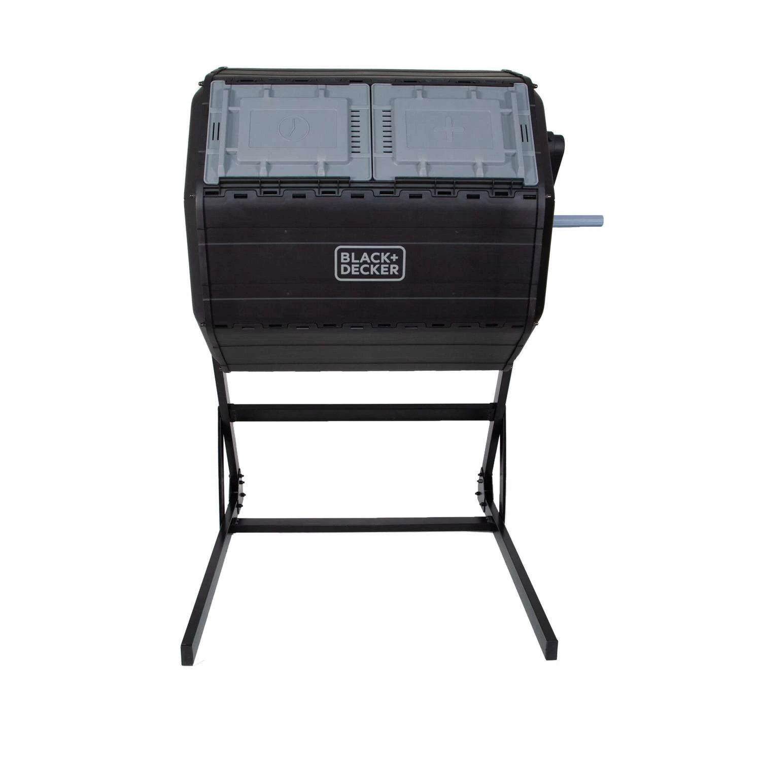 Black & Decker Black+Decker 40 Gal Black Plastic/Steel Tumbling Composter Lid Included 1 Black & Decker Black+Decker 40 Gal Black Plastic/Steel Tumbling Composter Lid Included