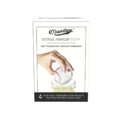 Masontops Wide Mouth Pickle Pebble Fermentation 4 Pk