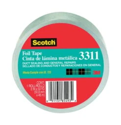 3M Scotch 2 In. W X 50 Yd L Foil Tape Silver