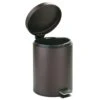 IDesign 5 L Bronze Stainless Steel Step-on Wastebasket