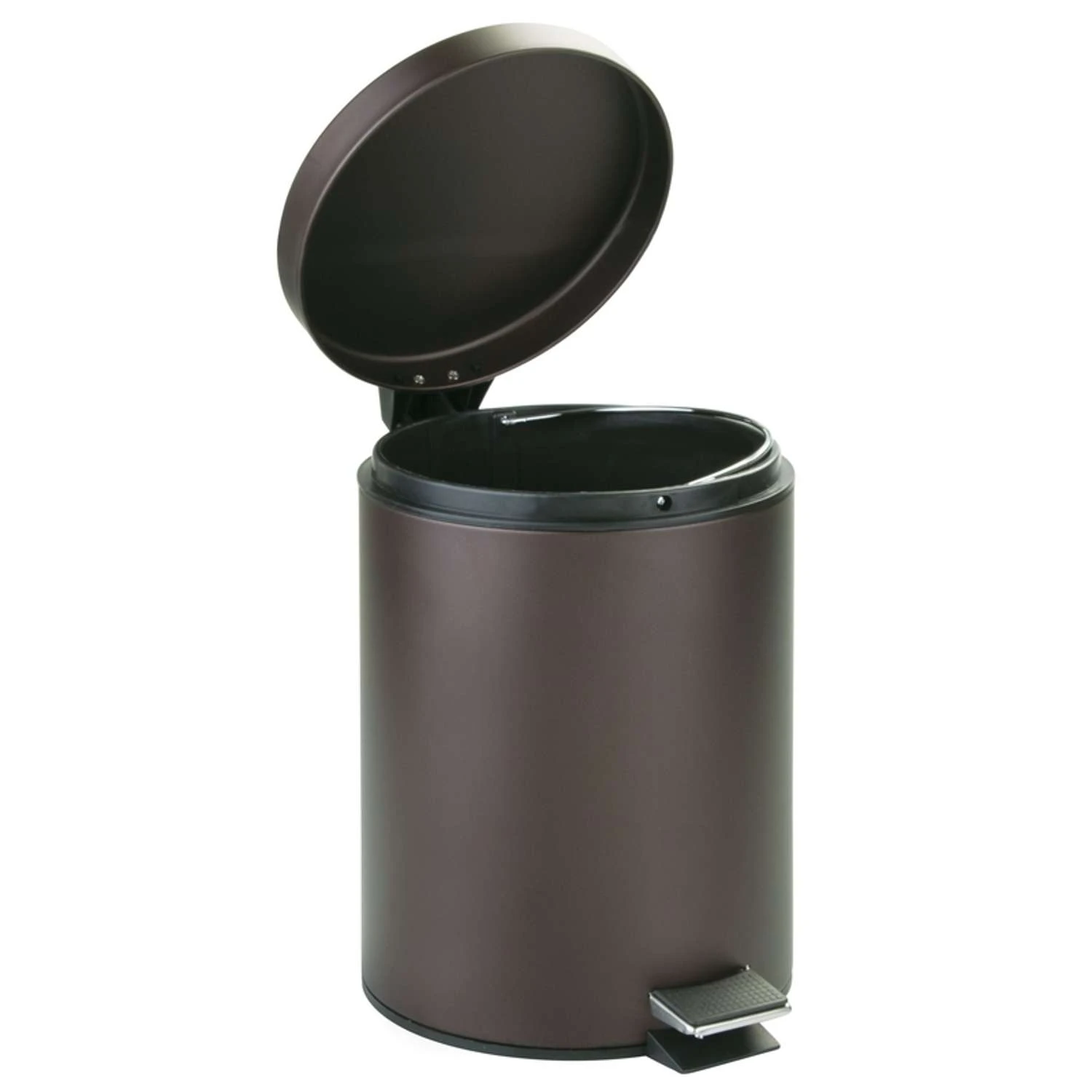 IDesign 5 L Bronze Stainless Steel Step-on Wastebasket 1 IDesign 5 L Bronze Stainless Steel Step-on Wastebasket