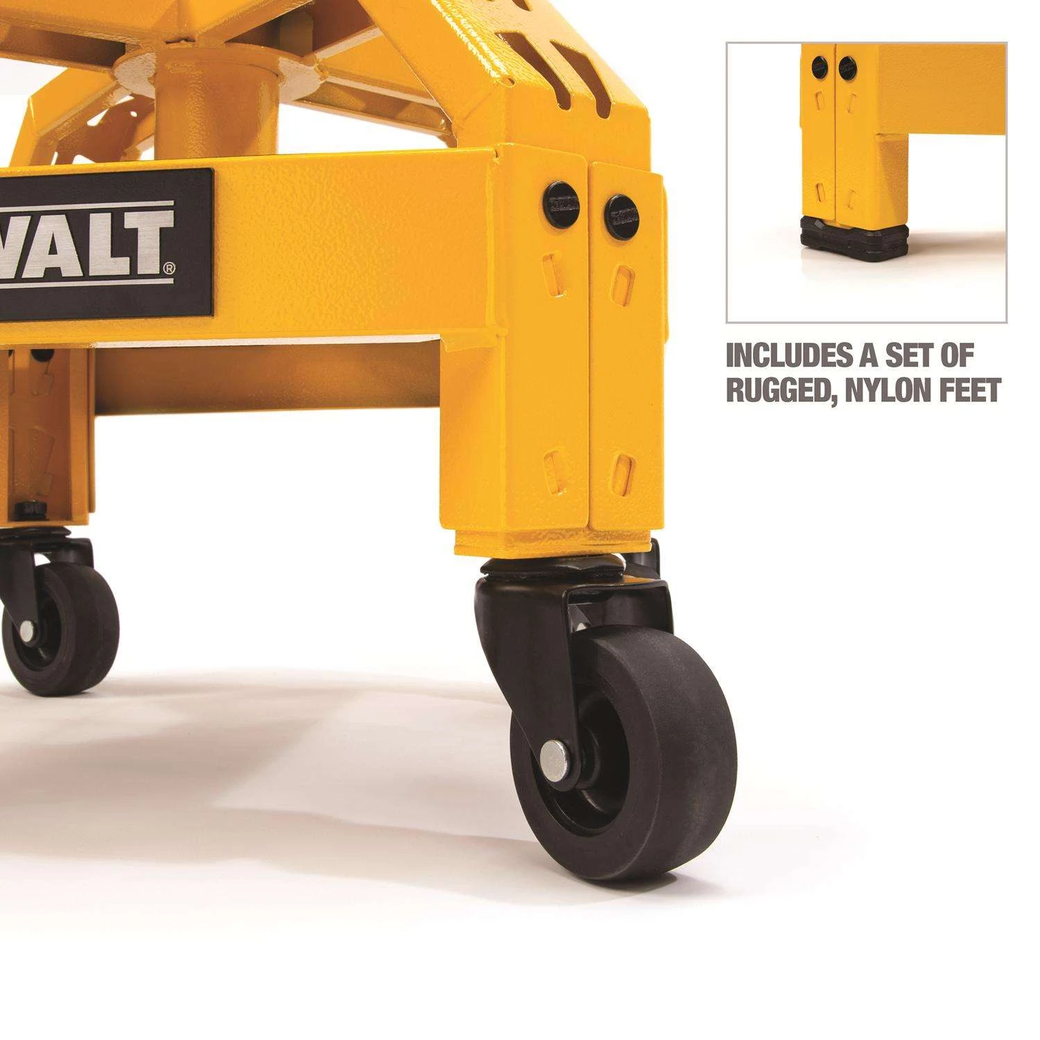 DeWalt Black Vinyl / Foam Swivel Adjustable Shop Stool 5 DeWalt Black Vinyl / Foam Swivel Adjustable Shop Stool - Image 5