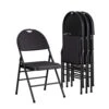 Cosco Black Fabric XL Folding Chair 4 Pk