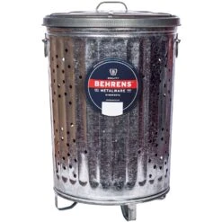 Behrens 20 Gal. Galvanized Steel Composter/Rubbish Burner Animal Proof/Animal Resistan Lid