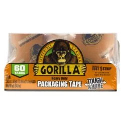 Gorilla 2.88 In. W X 60 Yd L Tape Clear