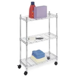 Whitmor 30.4 In. H X 10.4 In. W X 4.4 In. D Collapsible Utility Cart