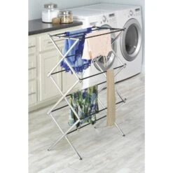 Whitmor 41.8 In. H X 29.5 In. W X 14.5 In. D Metal Accordian Collapsible Clothes Drying Rack
