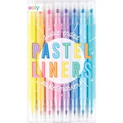 OOLY Pastel Liners Assorted Fine And Chisel Tips Markers 8 Pk