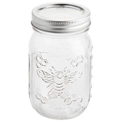 Ball Regular Mouth Canning Jar 1 Pt 4 Pk