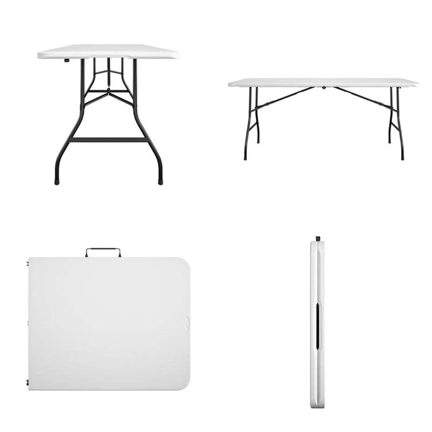 Cosco Casual 29.69 In. W X 72 In. L Rectangular Folding Buffet Table 2 Cosco Casual 29.69 In. W X 72 In. L Rectangular Folding Buffet Table - Image 2