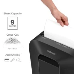 Fellowes Powershred LX50 9 Sheet Capacity 4.4 Gal Cross-Cut Shredder -Oolys Shop cf5b6610 614f 436e 898e d85f4ba306a1